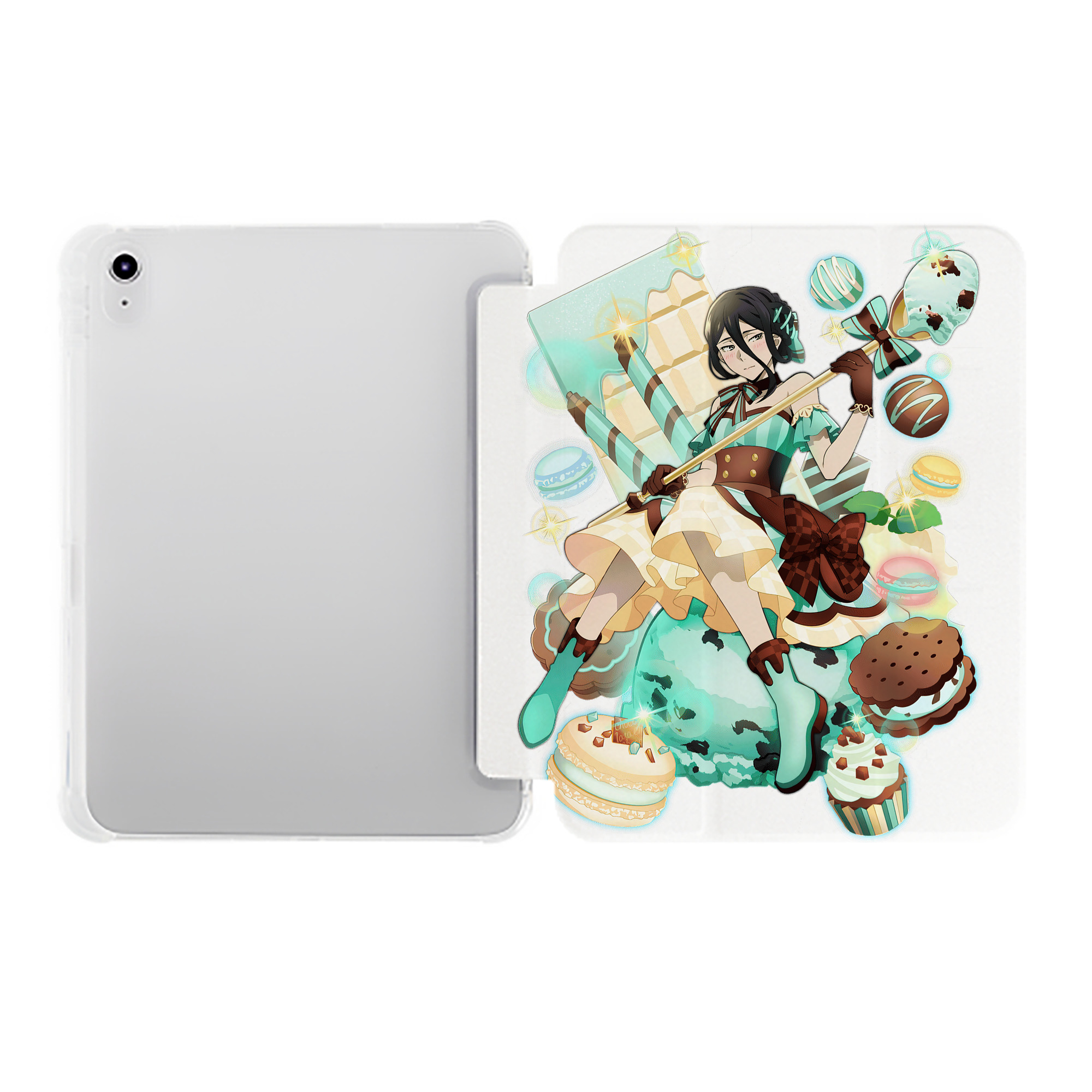 （画像用） 文豪ストレイドッグス Bungo Stray Dogs IPad ケース ペン収納付き 三つ折りスタンド PUレザー×シリコン 対応機種9.5/10.5/10.9インチ